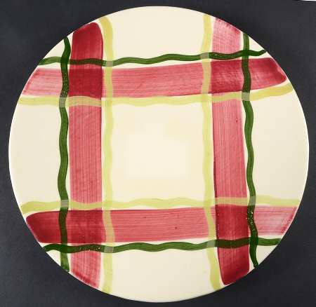 Normandy Plaid 11" Chop Plate (Round Platter)