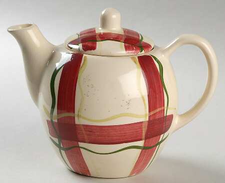 Normandy Plaid Teapot & Lid