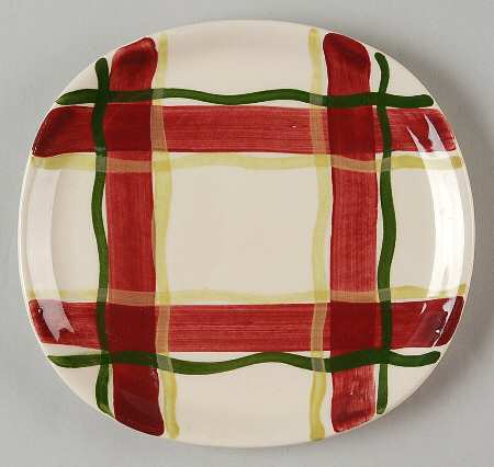Normandy Plaid Salad Plate