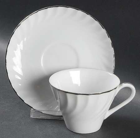 Estate Flat Cup & Saucer Set