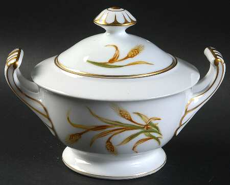 Wheat Sugar Bowl & Lid