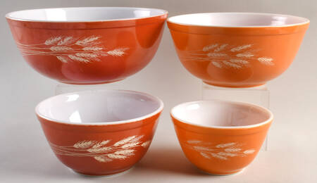 Autumn Harvest 4 Piece Mixing Bowl Estate Set