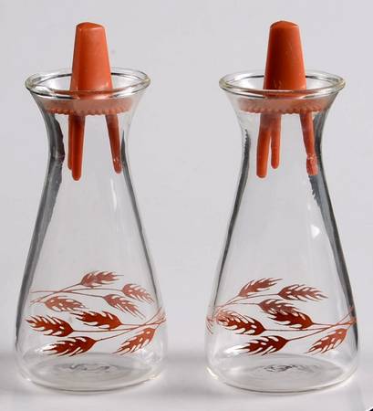 Autumn Harvest Glassware Salt and Pepper Set