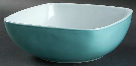 Blue 2.5 Quart Square Casserole No Lid