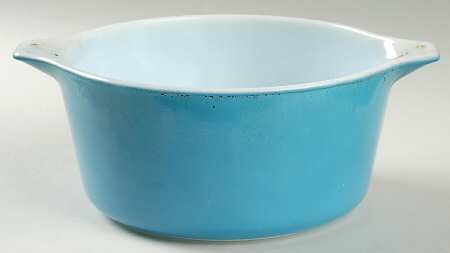 Blue 1.5 Quart Round Casserole No Lid