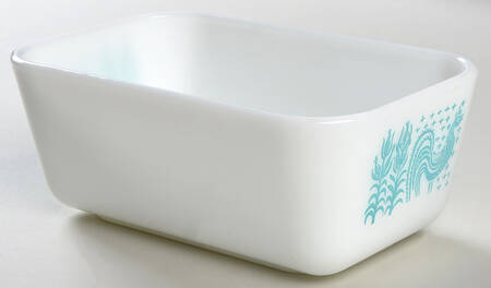 Butterprint Turquoise Medium Refrigerator Jar No Lid