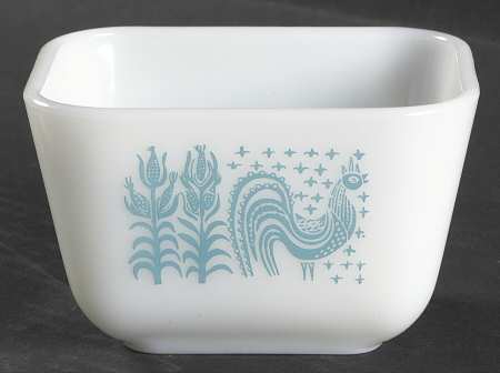 Butterprint Turquoise Small Refrigerator Jar No Lid
