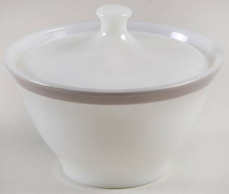 Gray Sugar Bowl & Lid