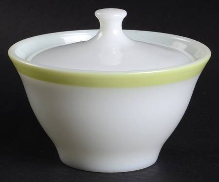 Green Sugar Bowl & Lid