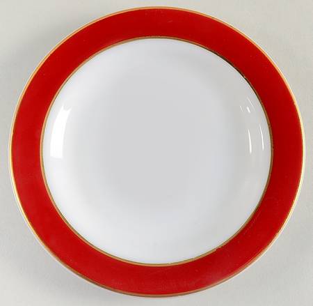 Maroon Gold Bread & Butter Plate