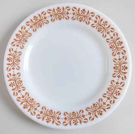 Copper Filigree Luncheon Plate