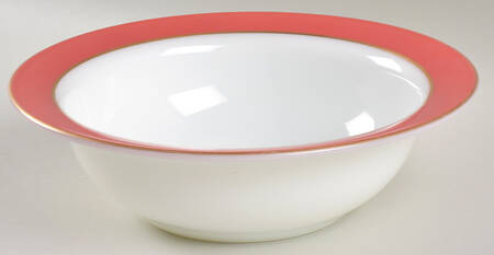 Flamingo Gold Trim 9" Round Vegetable Bowl