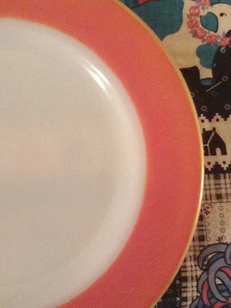 Flamingo Gold Trim Dinner Plate