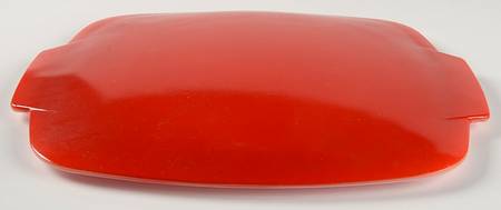 Red Ceramic Lid for 2.5 Quart Square Casserole
