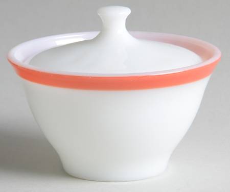 Red Sugar Bowl & Lid