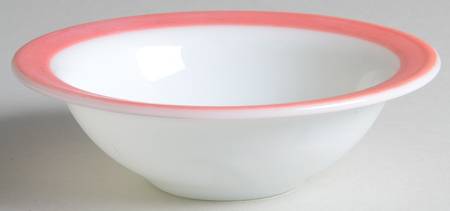 Red Rim Cereal Bowl