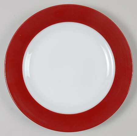 Red Salad Plate