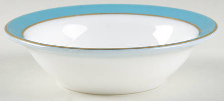 Turquoise Rim Fruit/Dessert (Sauce) Bowl