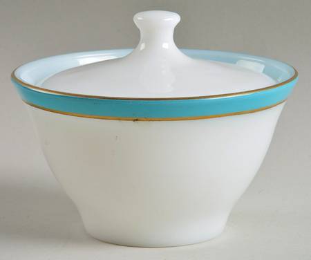 Turquoise Sugar Bowl & Lid