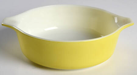 Yellow (Light Pale) 1 Pt Round Casserole No Lid