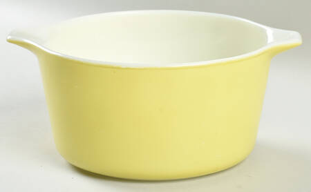 Yellow (Light Pale) 1 Qt Round Casserole No Lid
