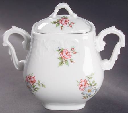 Rose Garden Sugar Bowl & Lid by Princess House
