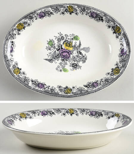 PRG10 10" Oval Vegetable Bowl