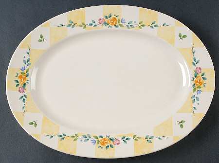 Rosehaven 12" Oval Serving Platter