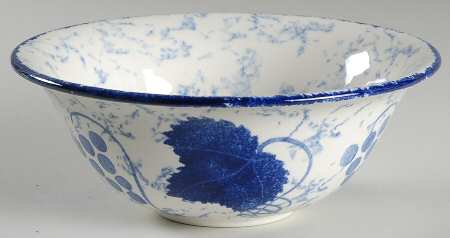 Blue Vine Coupe Cereal Bowl