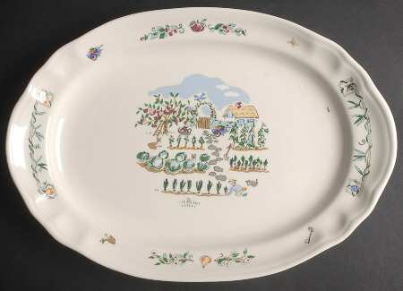 Apple Valley 14" Oval Serving Platter
