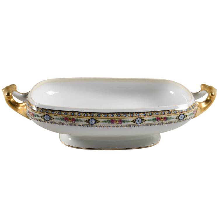 POY114 Rectangular Vegetable Bowl No Lid