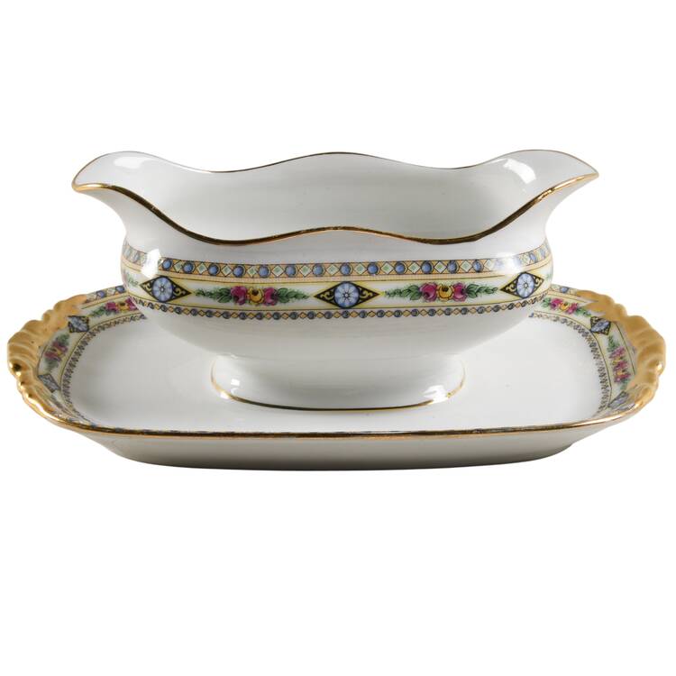 POY114 Gravy Boat with Attached Underplate