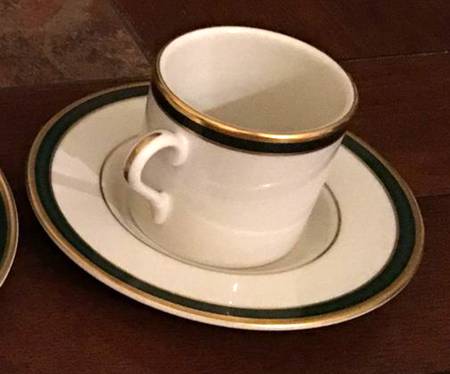 PIC18 Flat Demitasse Cup & Saucer Set