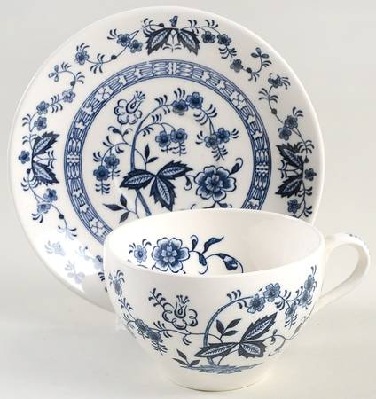 Blue Angel Flat Cup & Saucer Set