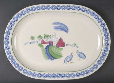Sunnydale 16" Oval Serving Platter