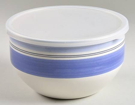 Rio 7 3/4" Metal Bowl W/Plastic Lid