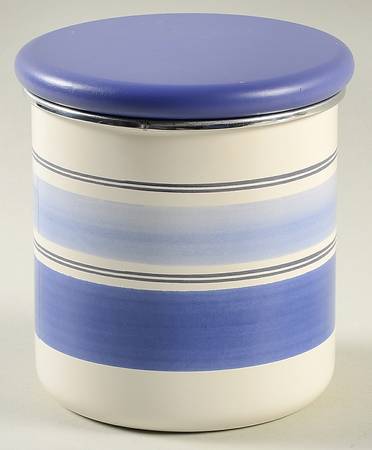 Rio Small Metal Canister & Wood Lid