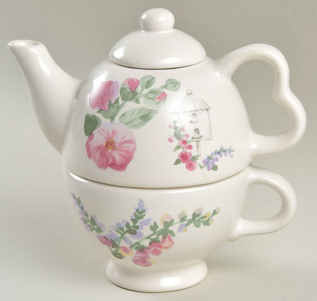 Cape May Individual Teapot & Lid with Cup