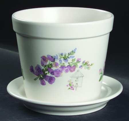 Cape May 6" Flower Pot & Underplate