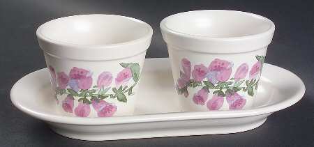 Cape May Herb Pots with Tray (2 Pots and 1 Tray)