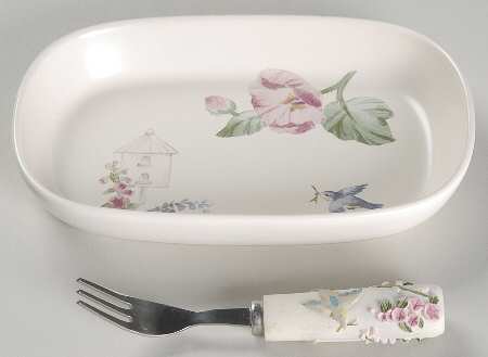 Cape May Hors d'Oeuvre Set (Tray and Fork)