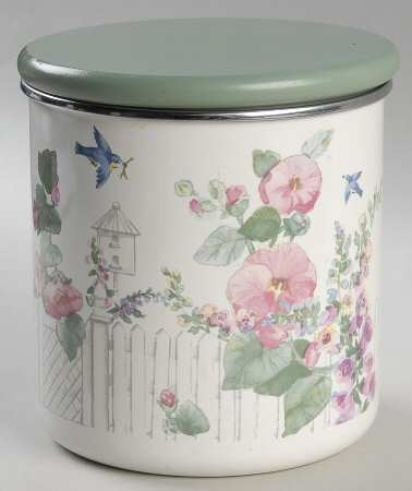 Cape May Medium Metal Canister & Wood Lid