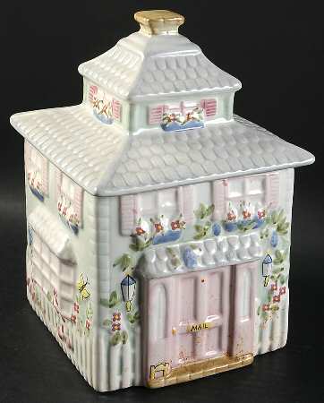Cape May House Cookie Jar & Lid