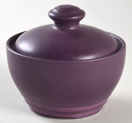 Terrace Plum Sugar Bowl & Lid