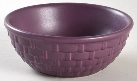 Terrace Plum Small Basketweave Berry Bowl
