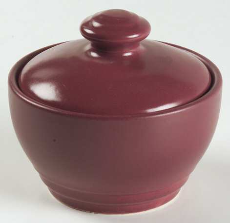 Terrace Raspberry Sugar Bowl & Lid
