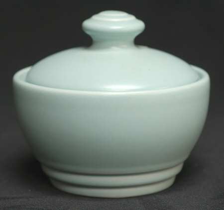 Terrace Aqua Sugar Bowl & Lid