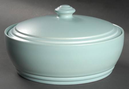 Terrace Aqua 2 Qt Round Covered Casserole