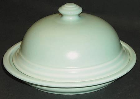 Terrace Aqua Round Covered Butter