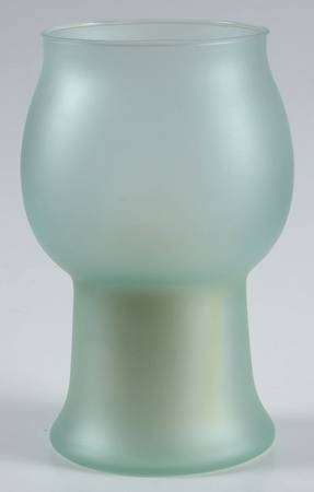 Terrace Aqua Glass Pillar Float Candleholder